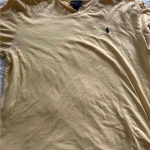 Polo by Ralph Lauren Men's Yellow V-Neck Shirt